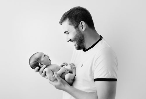 newborn photoshoot including family photos