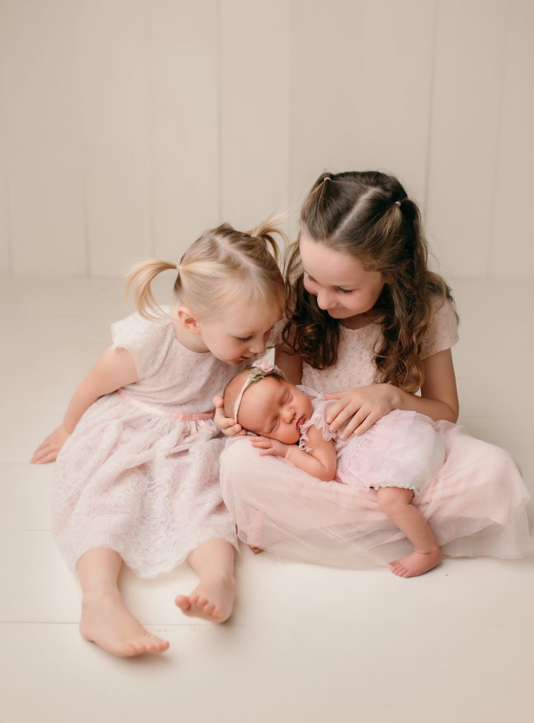 siblings photos during newborn photoshoot preston lancashire