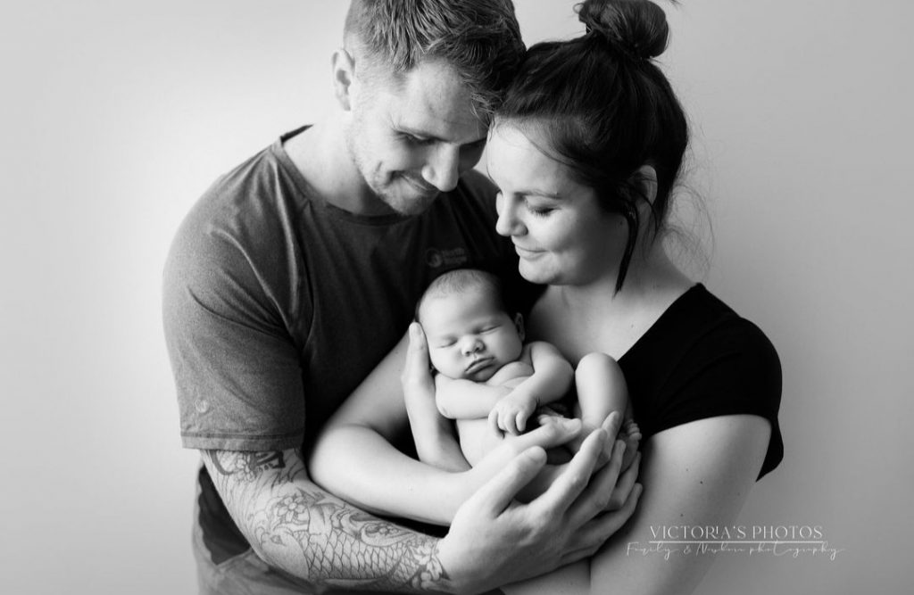 Family newborn photoshoot Preston