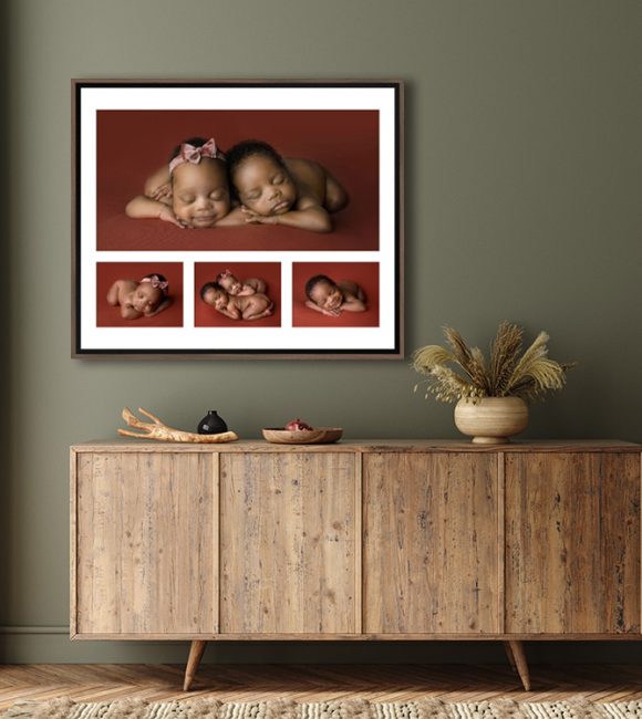 newborn photographer preston lancashire, wall art on the wall